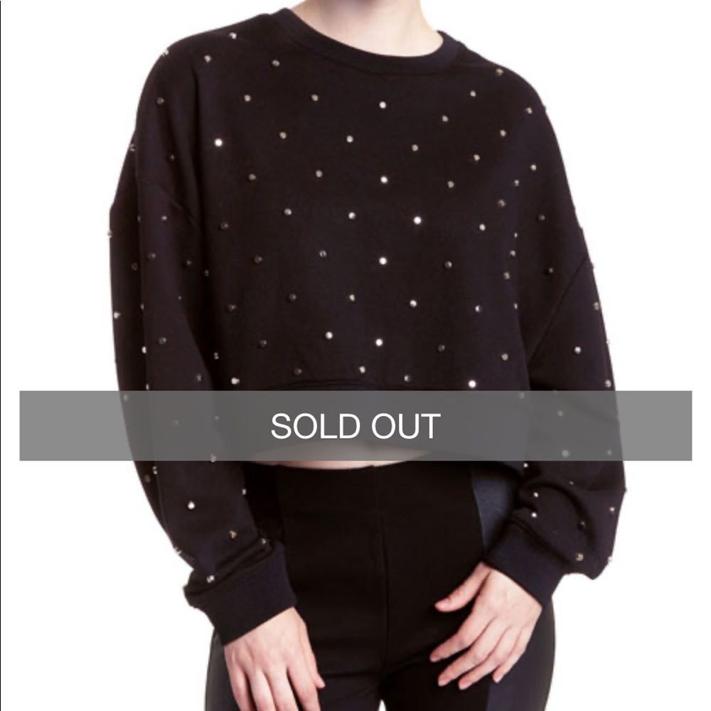 Romeo & Juliet Couture Studded Crop Top Sweater S - Picture 5 of 6